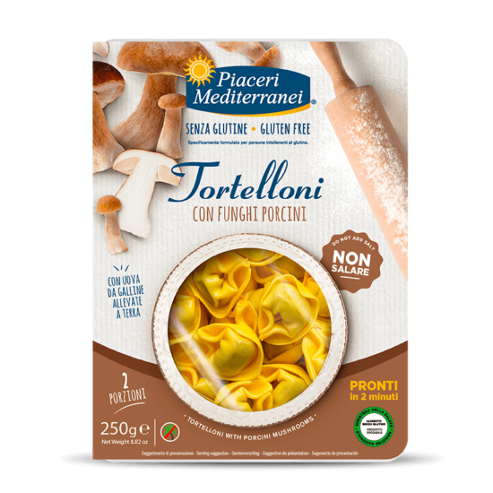 Tortelloni mit Steinpilzen Piaceri Mediterranei glutenfrei ★